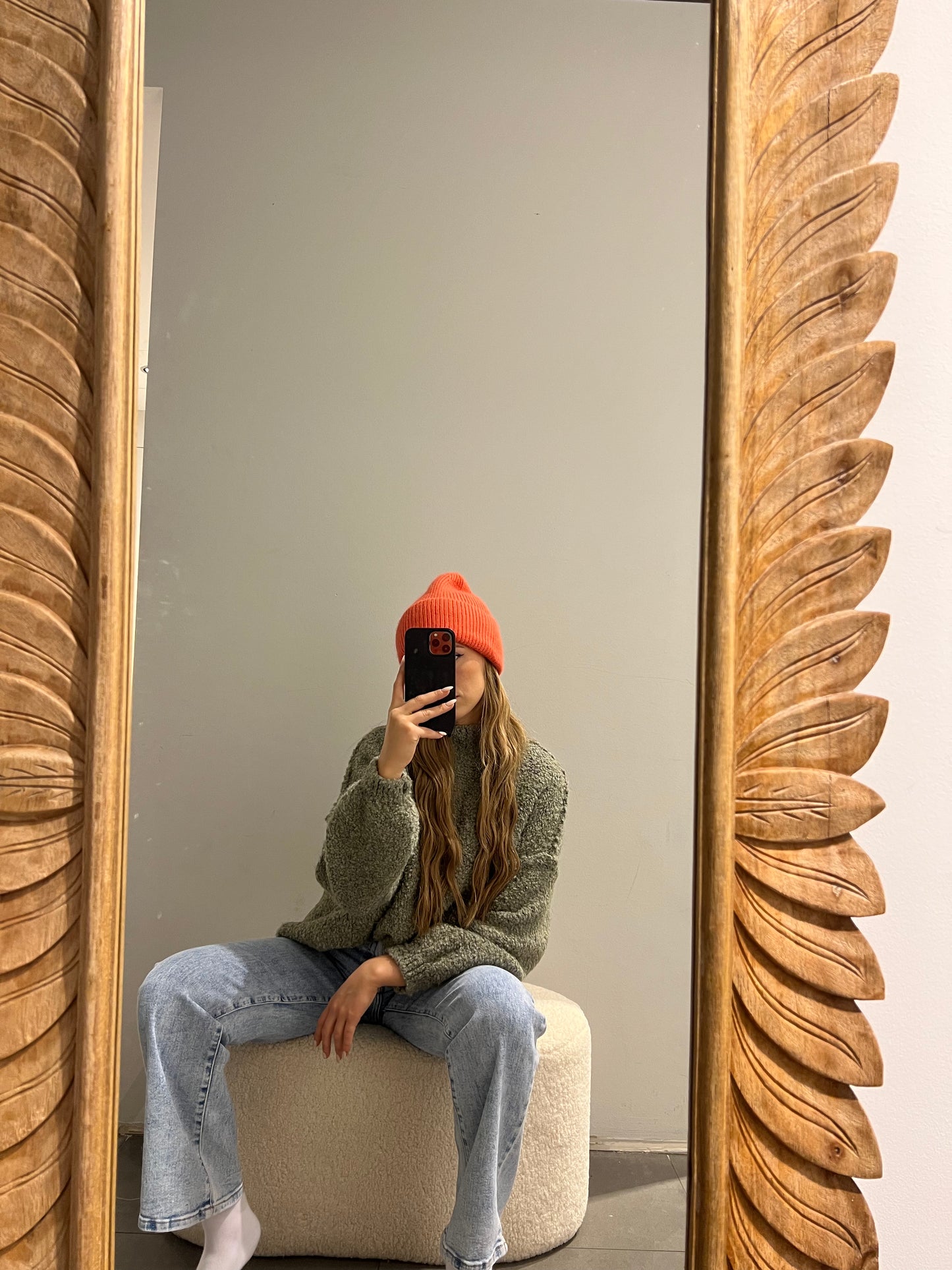 Pullover Cozy Bouclé Khaki