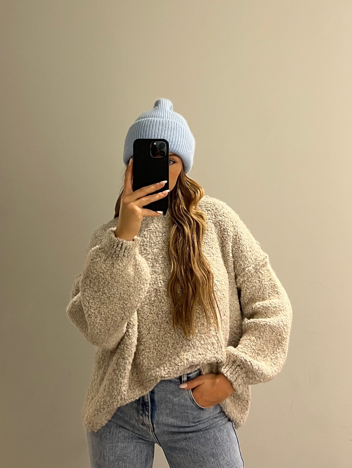Pullover Cozy Bouclé Greige