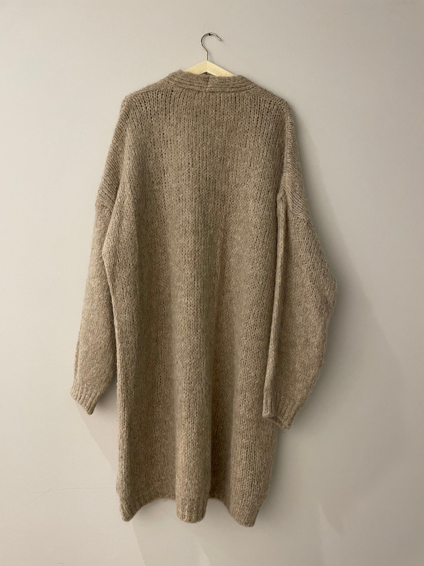 Cozy Cardigan Long Beige
