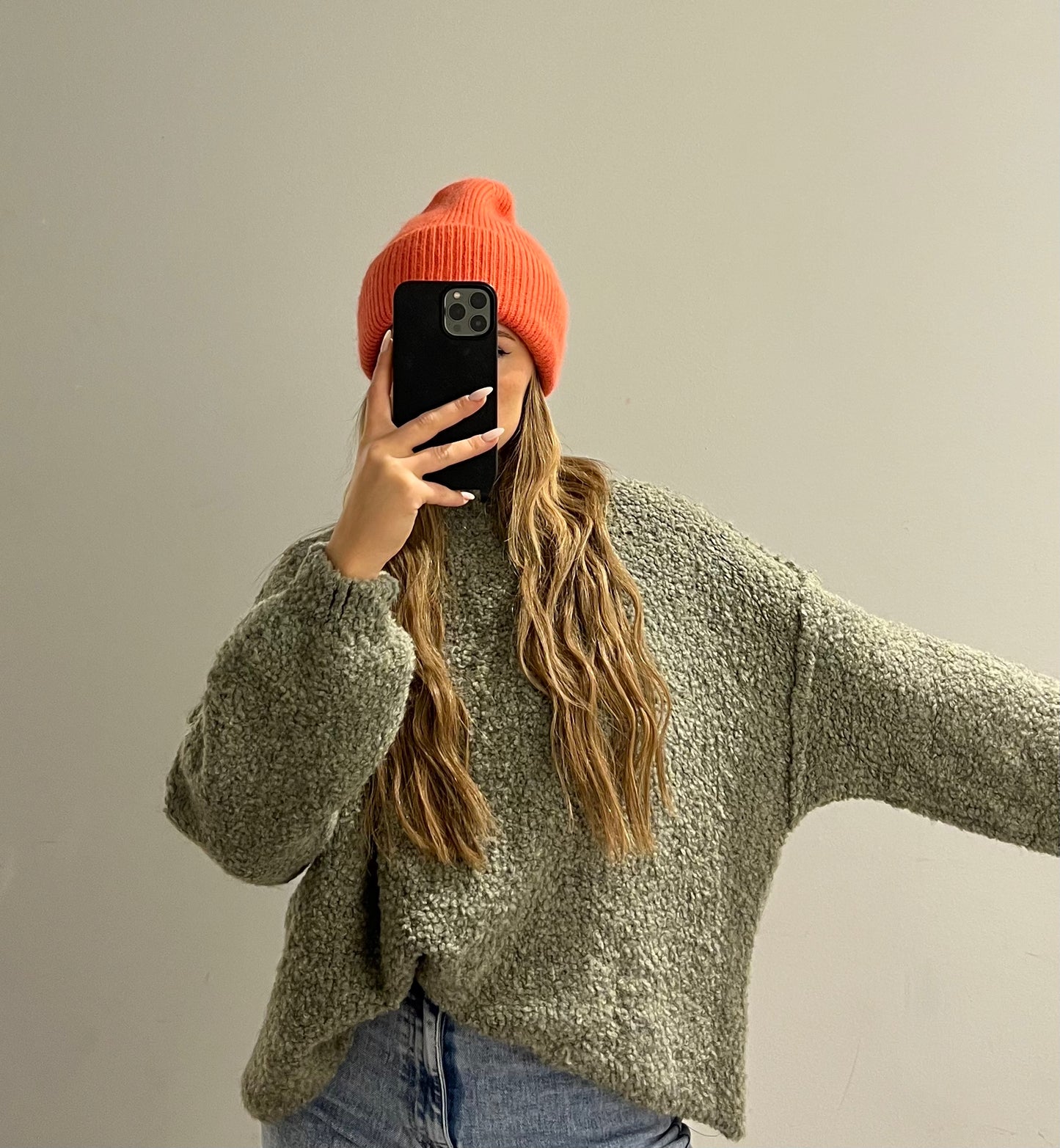 Pullover Cozy Bouclé Khaki