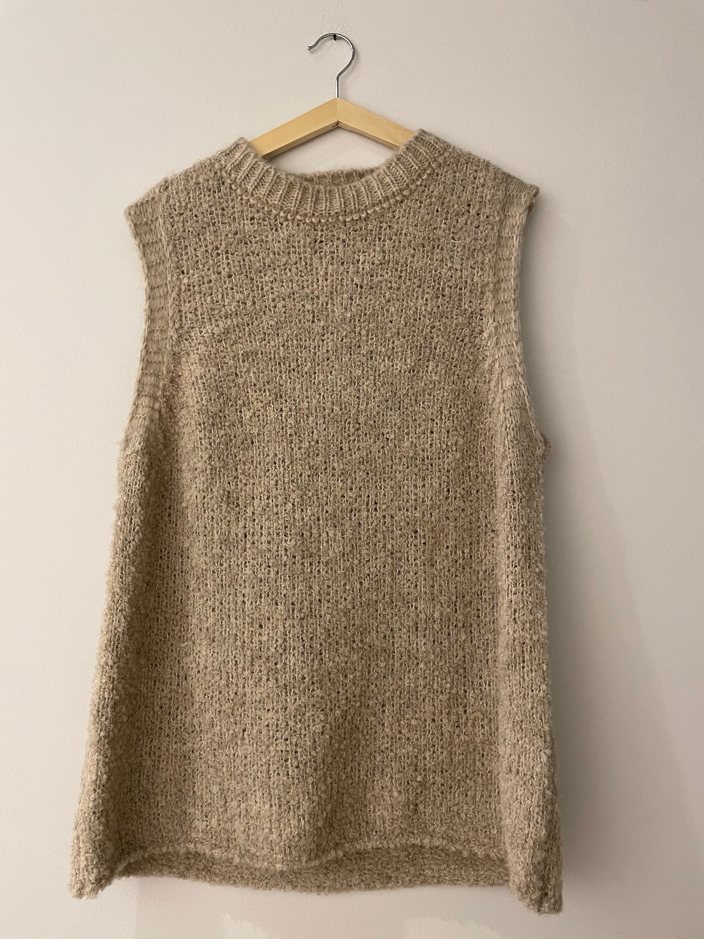 Strick Pullunder Beige
