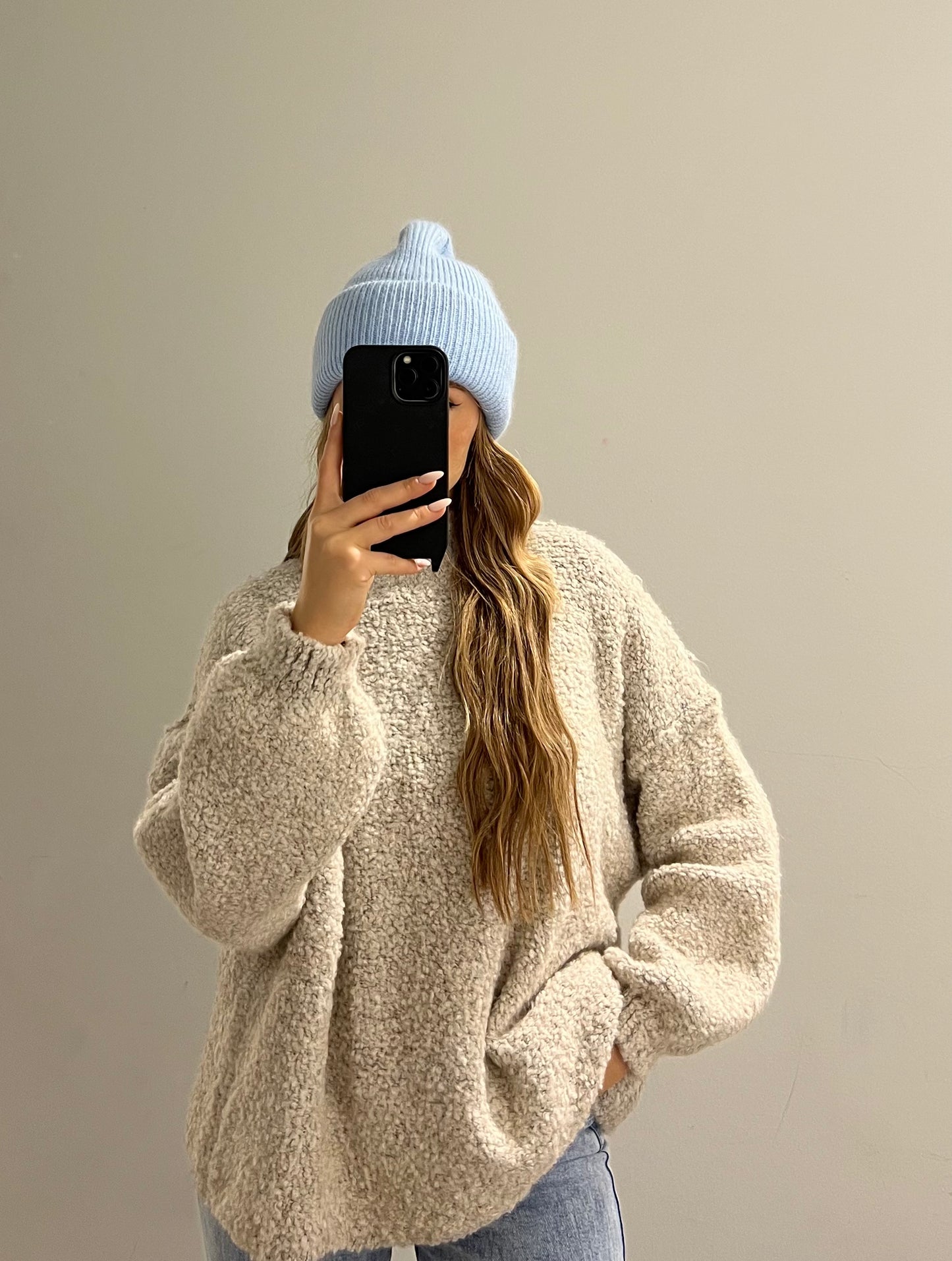 Pullover Cozy Bouclé Greige