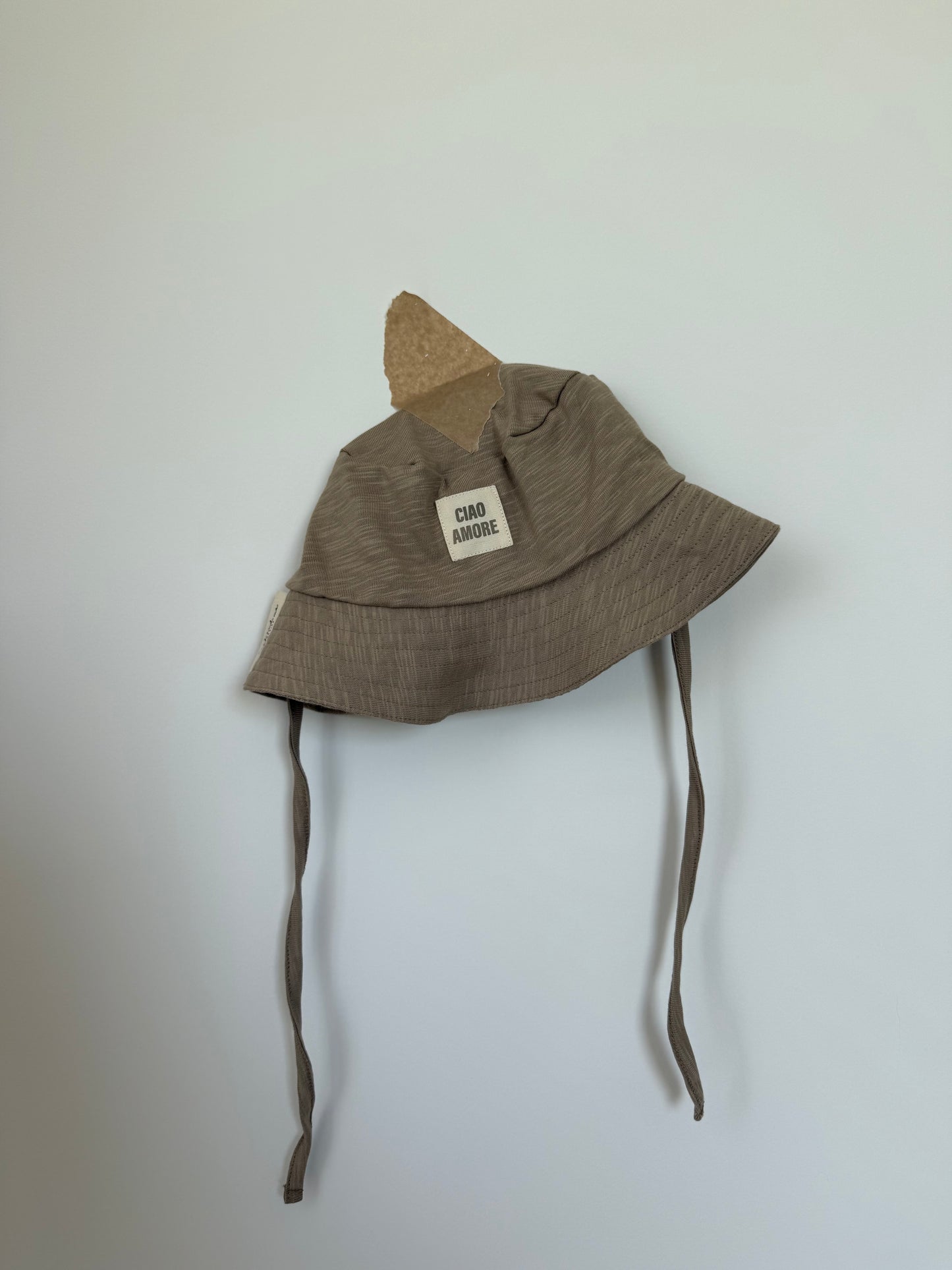 Kids Summer Bucket Hat taupe