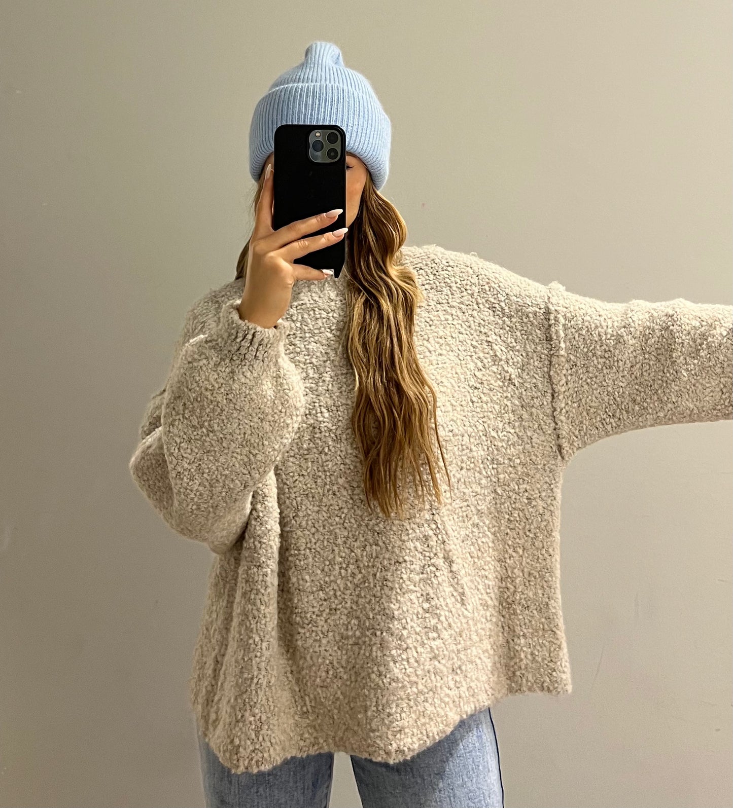 Pullover Cozy Bouclé Greige