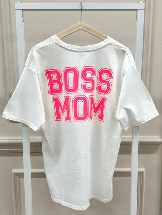 Boss Mom T-Shirt in Weiß