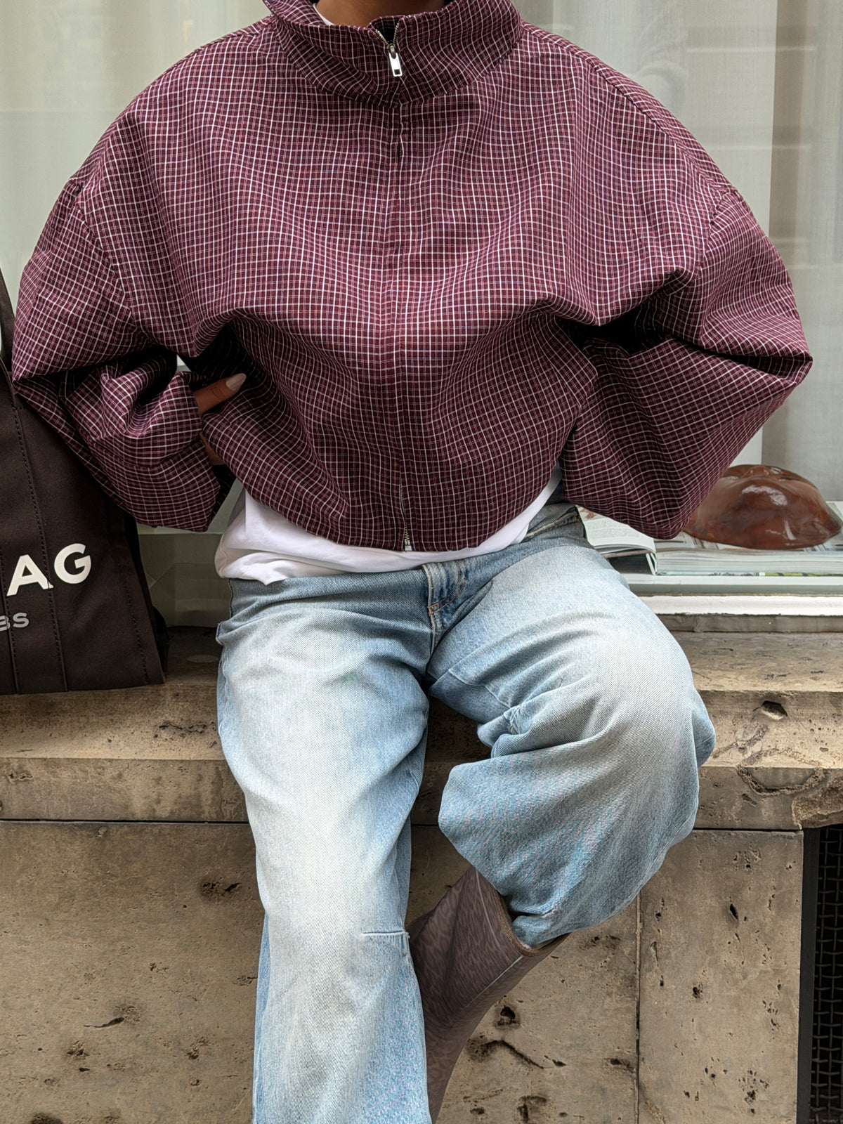 KARO OVERSIZE JACKE