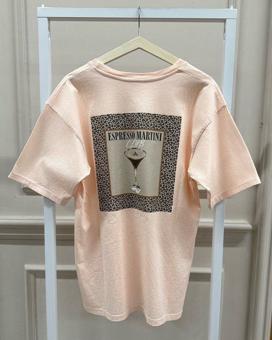 Espresso Martini T-Shirt in Apricot
