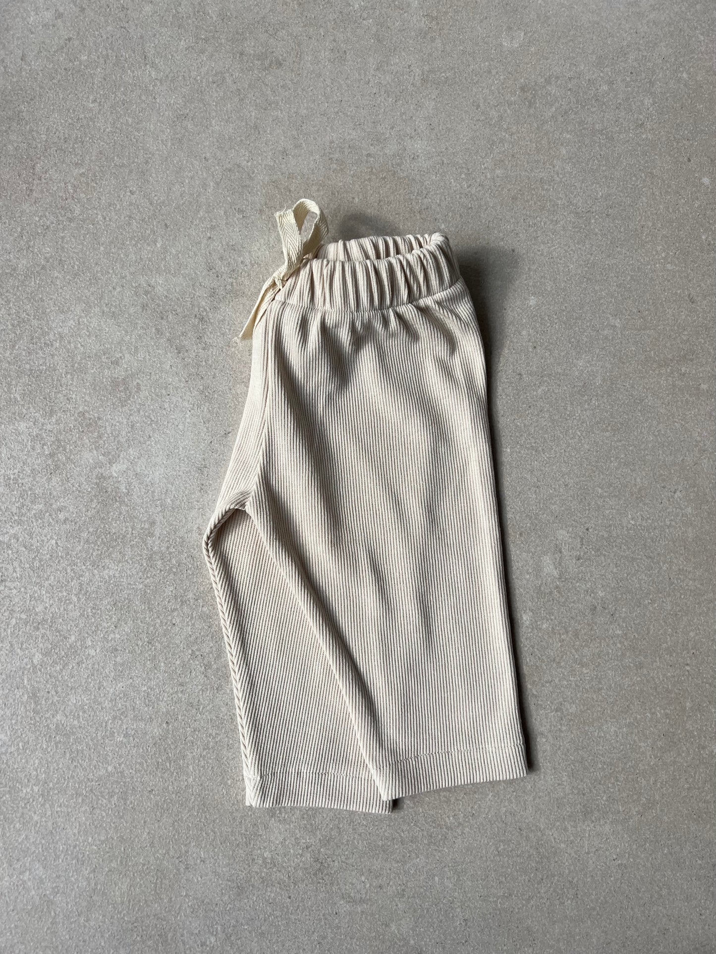 RIB LEGGINGS BEIGE