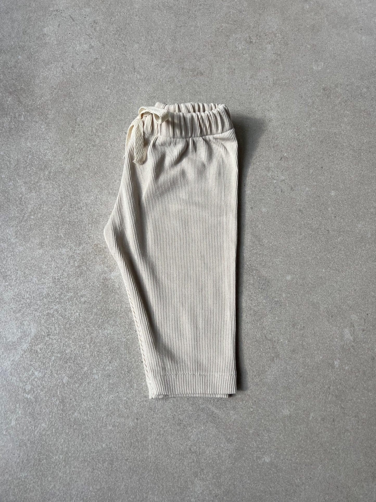 RIB LEGGINGS BEIGE