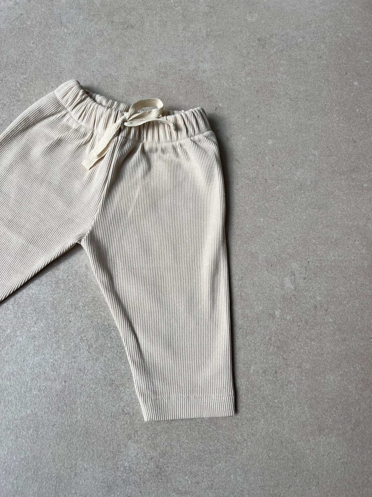 RIB LEGGINGS BEIGE