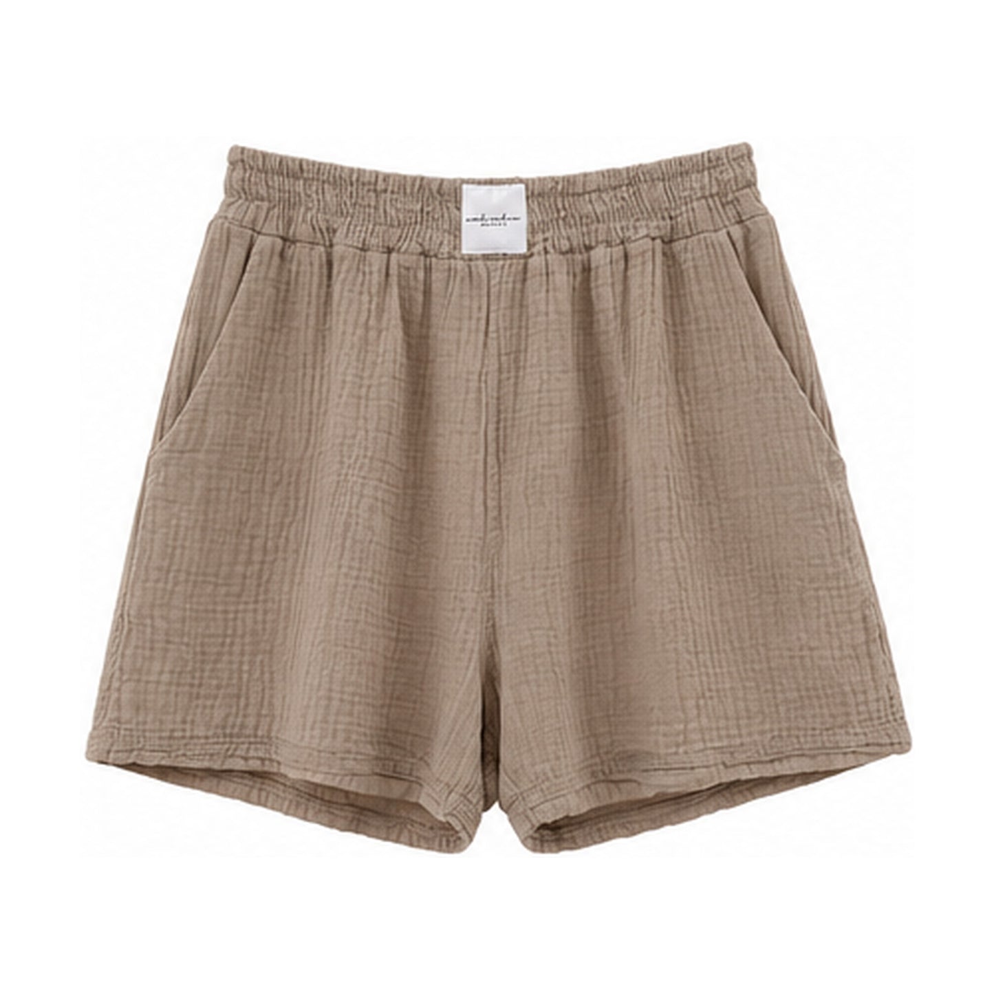 Musselin Shorts beige