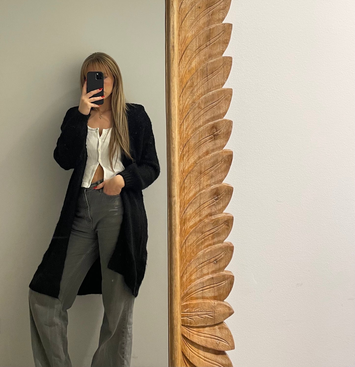 Cozy Cardigan Long Black