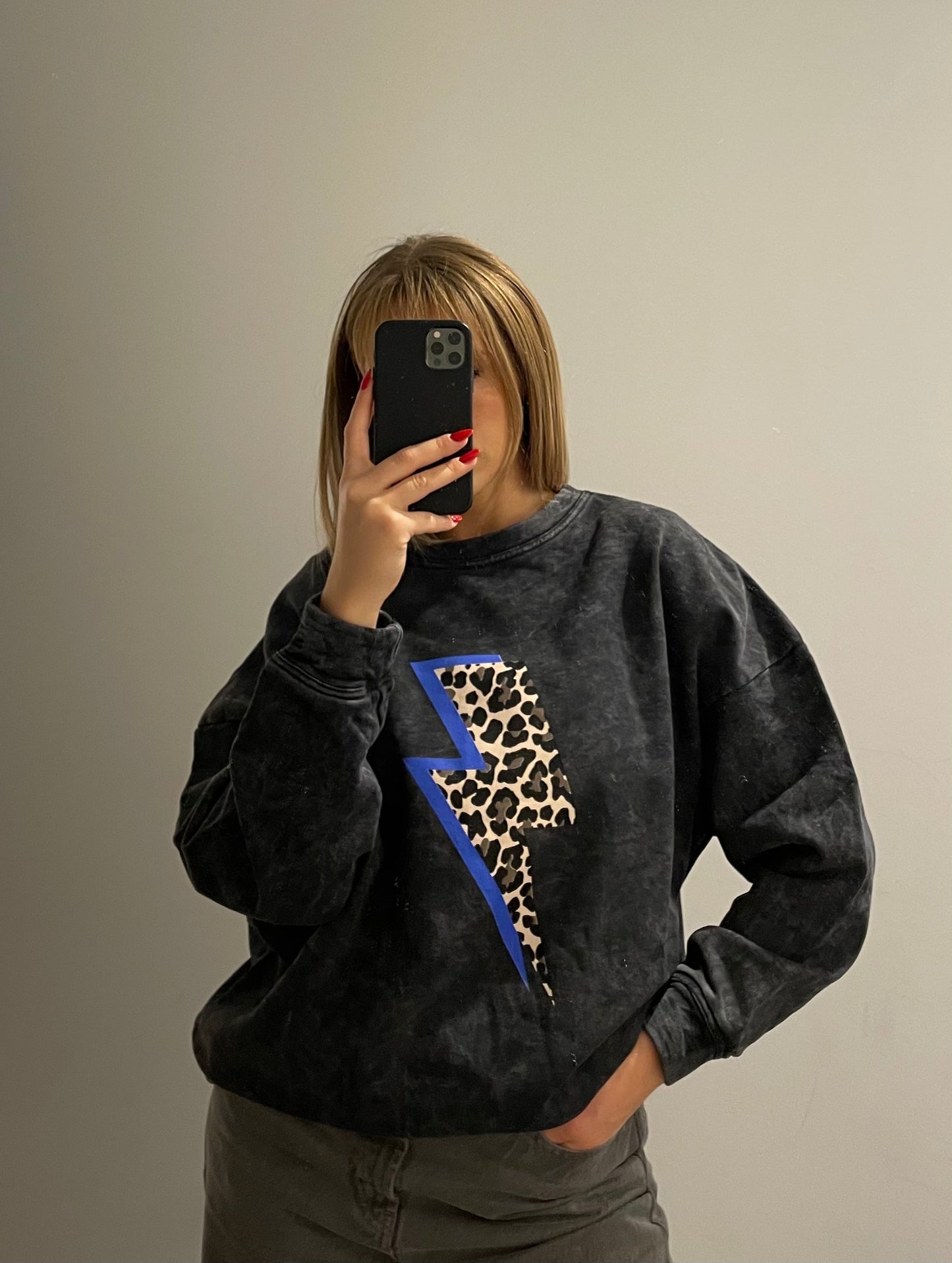 Sweatshirt Washed Grey