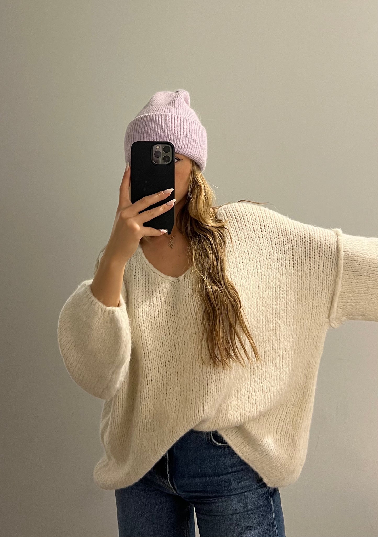 Pullover Cozy Knit Off-White