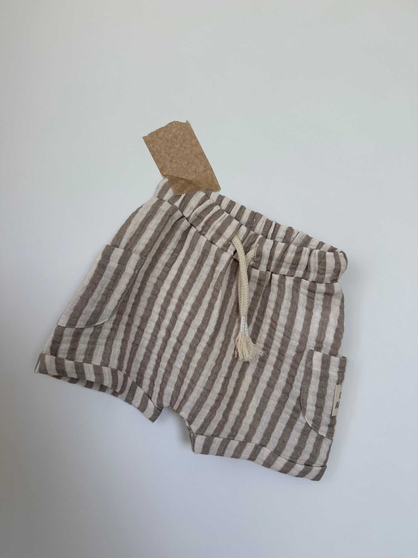 Kids Summer Musselin Shorts striped