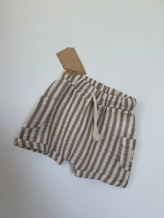 Kids Summer Musselin Shorts striped