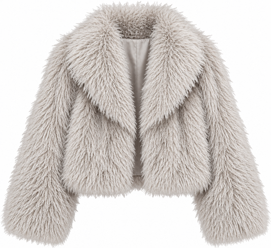 FAKE FUR JACKET BEIGE