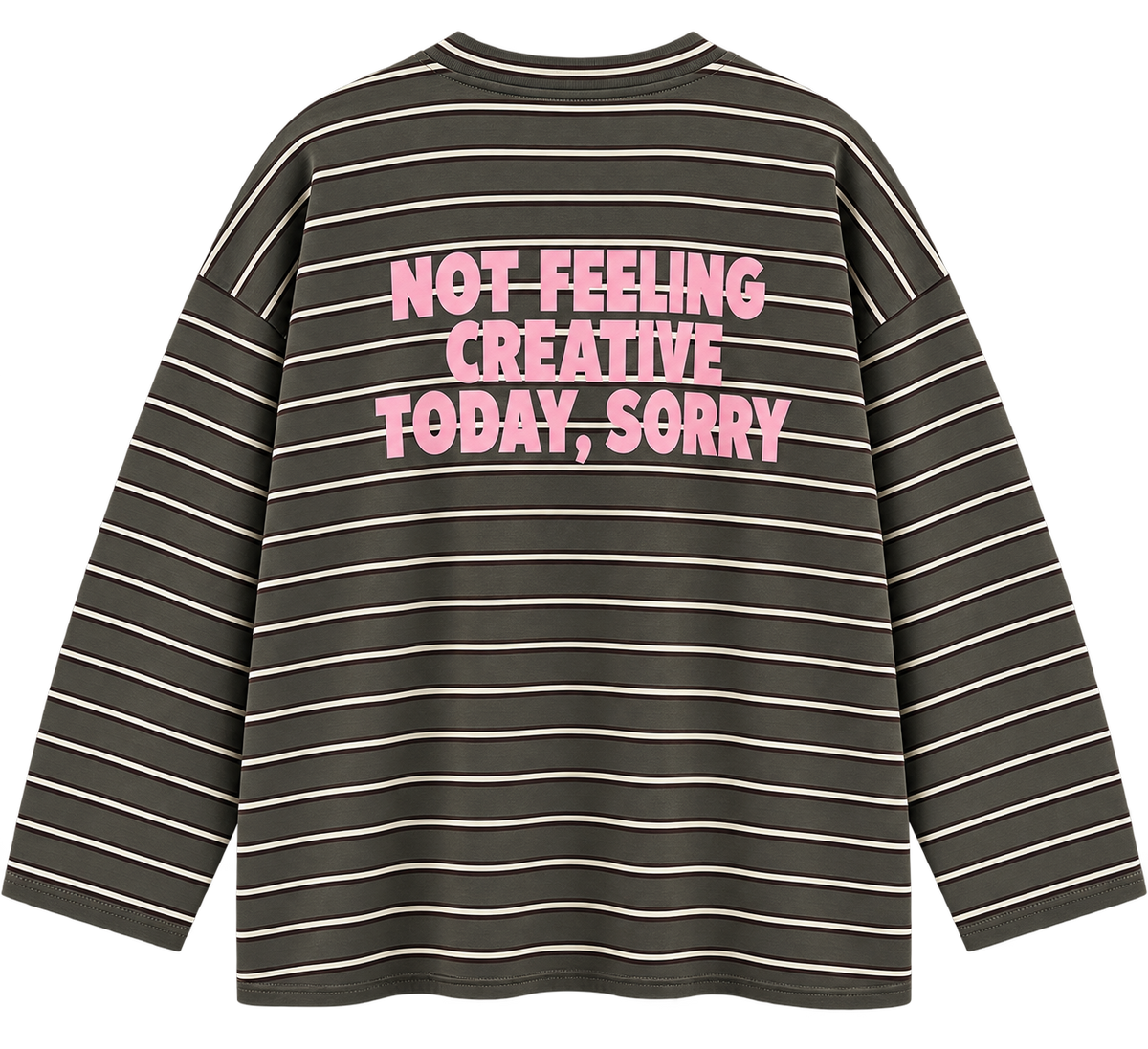 Sweatshirt "Not Creative" green