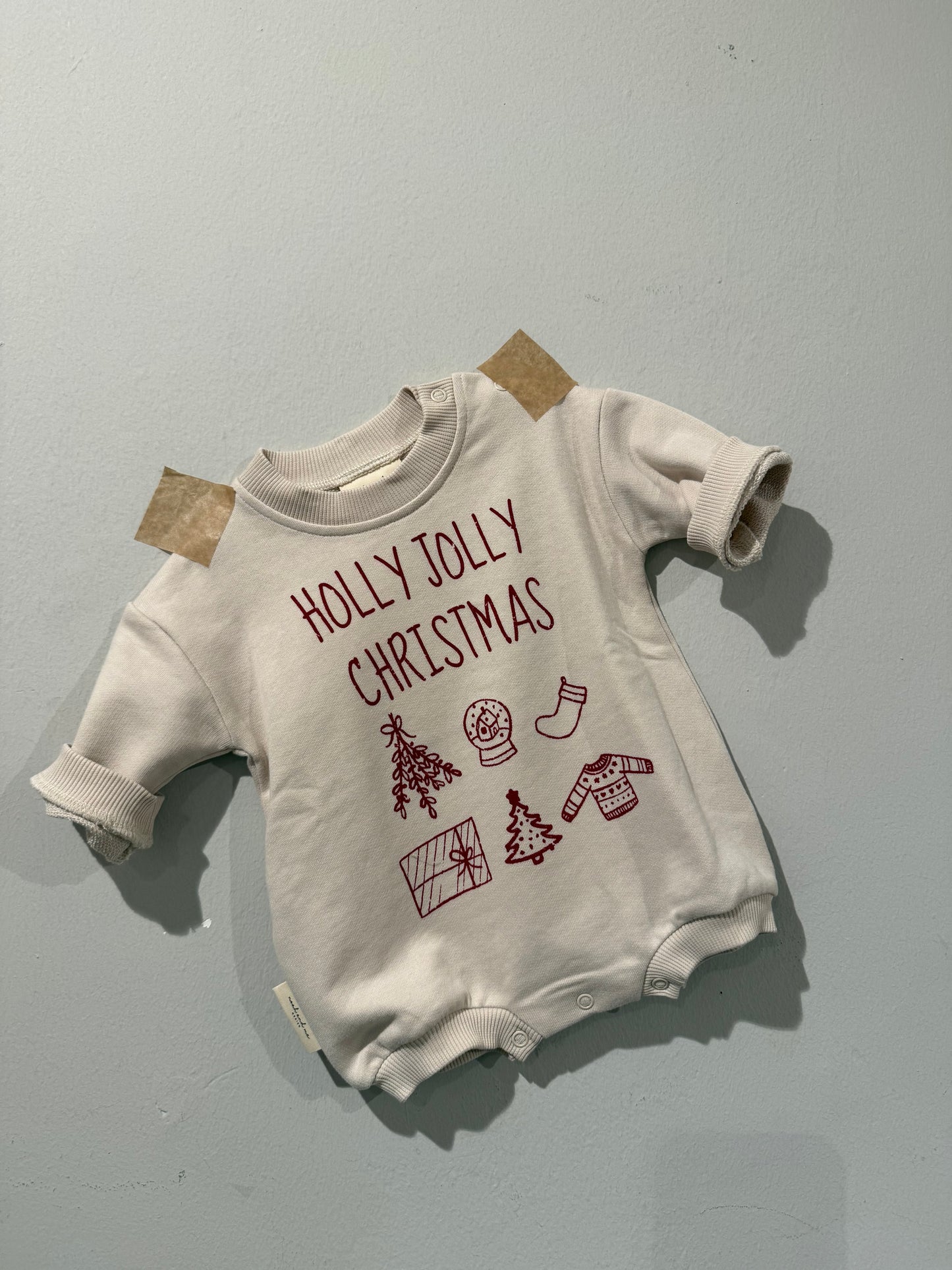 Baby Christmas Romper HOLLY JOLLY