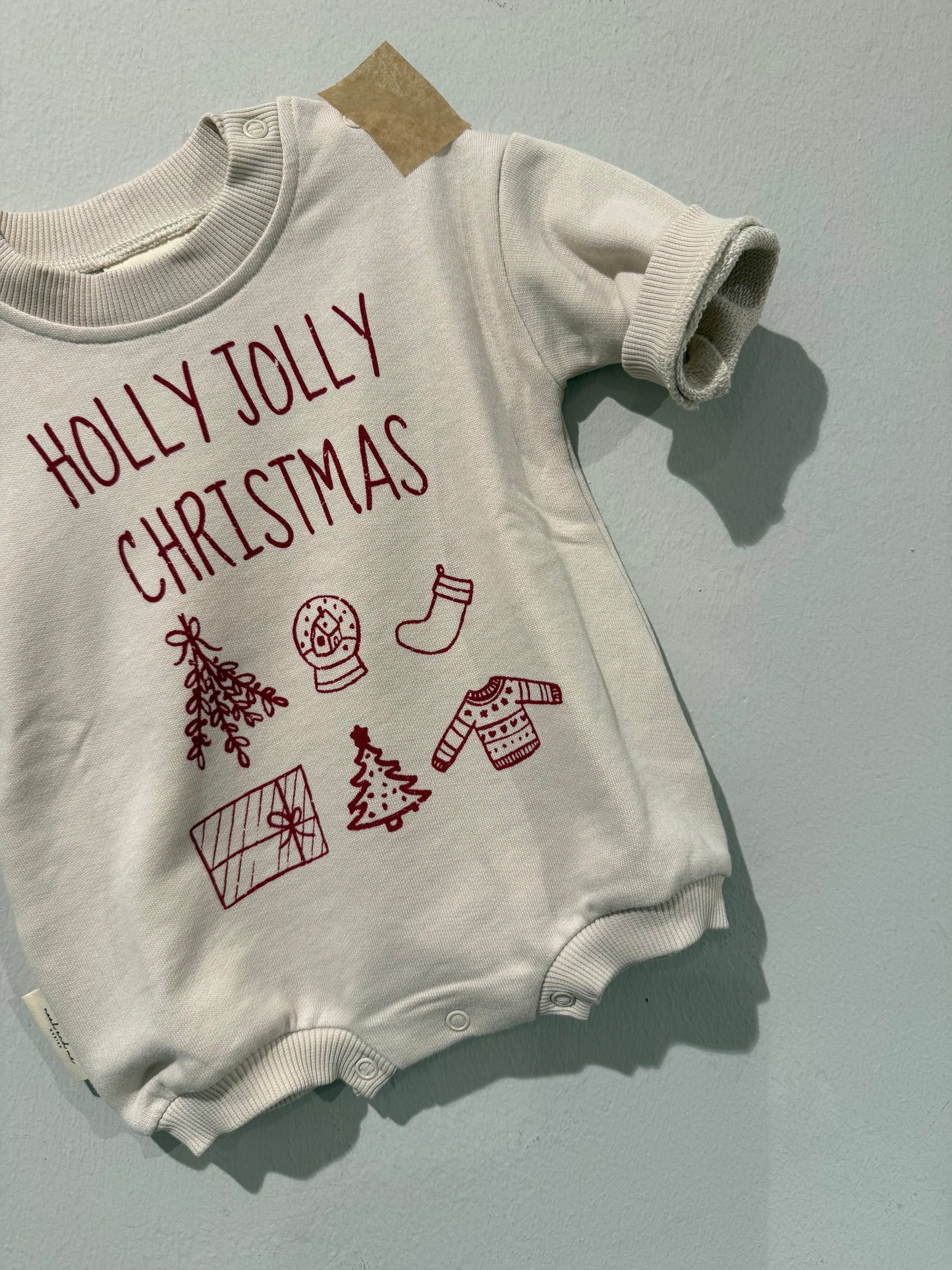 Baby Christmas Romper HOLLY JOLLY