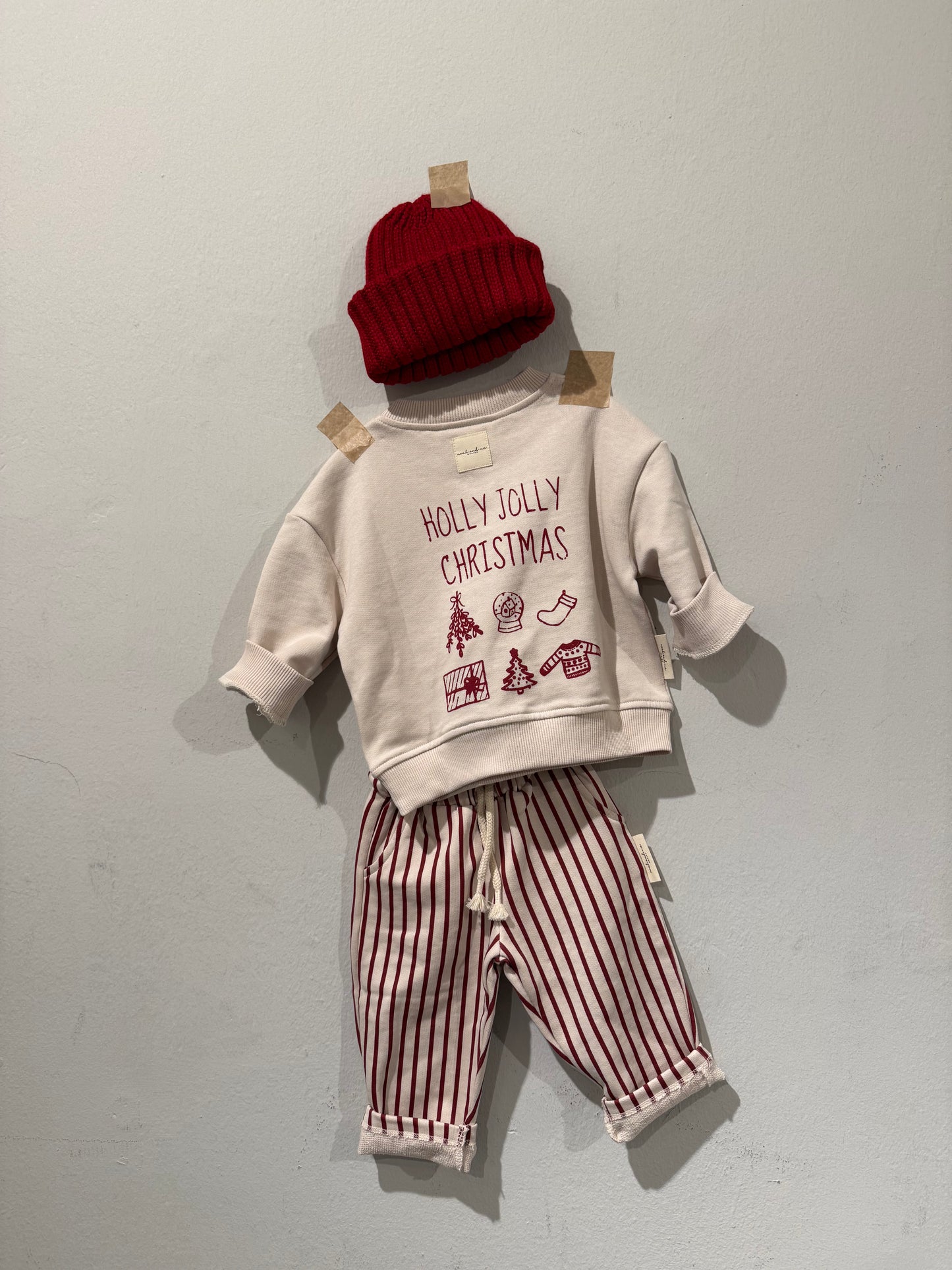 X-MAS RED Baby / Kids Knit Beanie