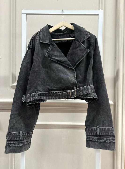 Cropped Jeansjacke