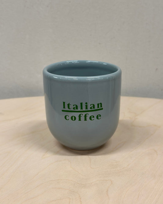 Statement Porzelanbecher "ITALIAN COFFEE"