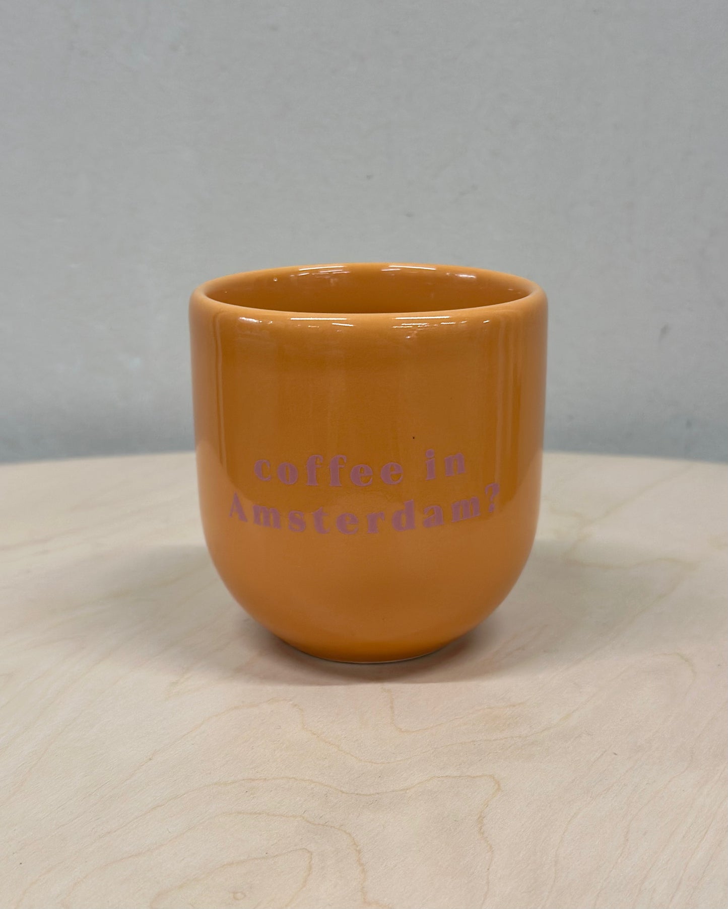 Statement Porzelanbecher "COFFEE IN AMSTERDAM?"