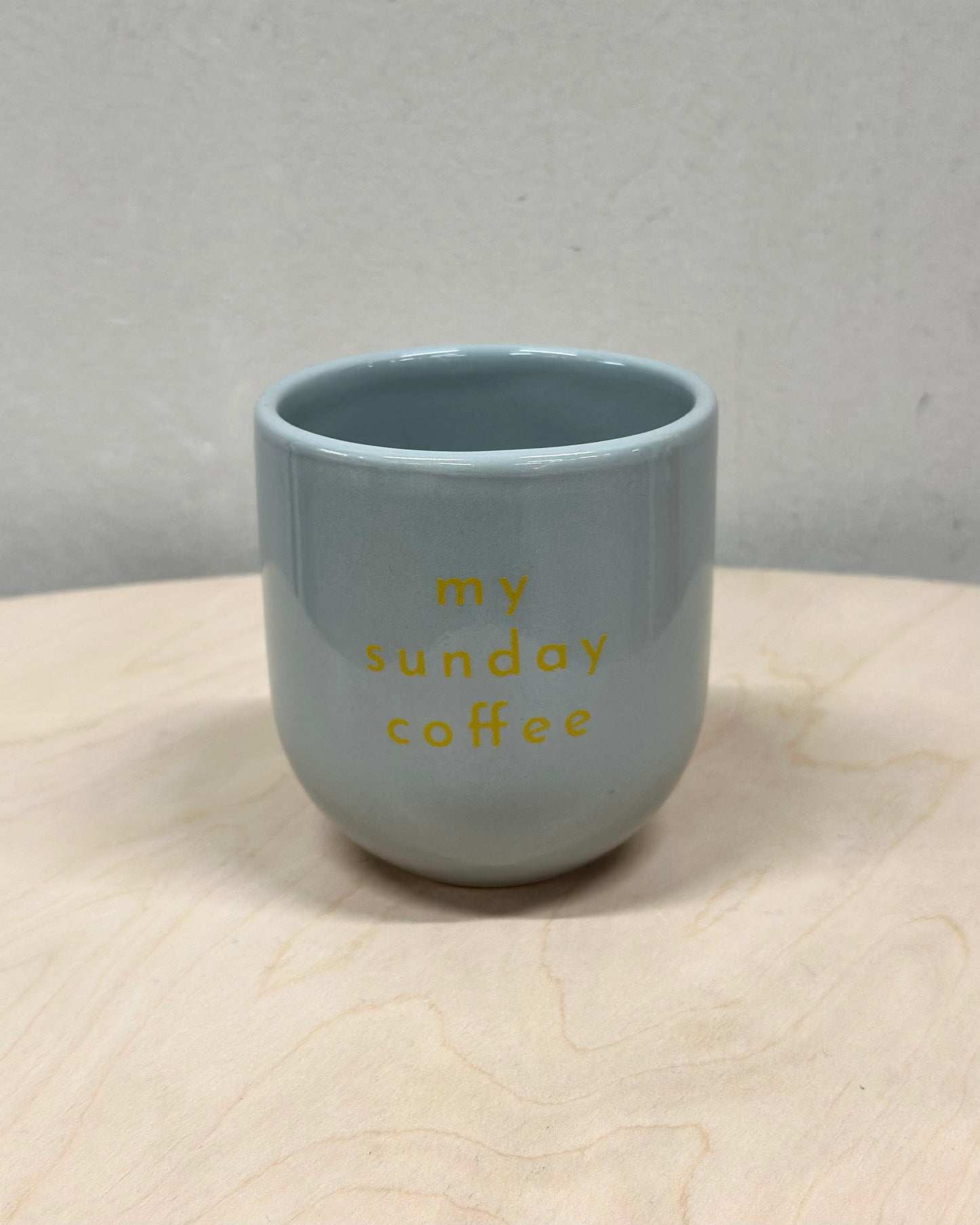 Statement Porzelanbecher "MY SUNDAY COFFEE"