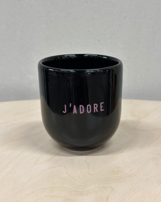 Statement Porzelanbecher "J'ADORE"