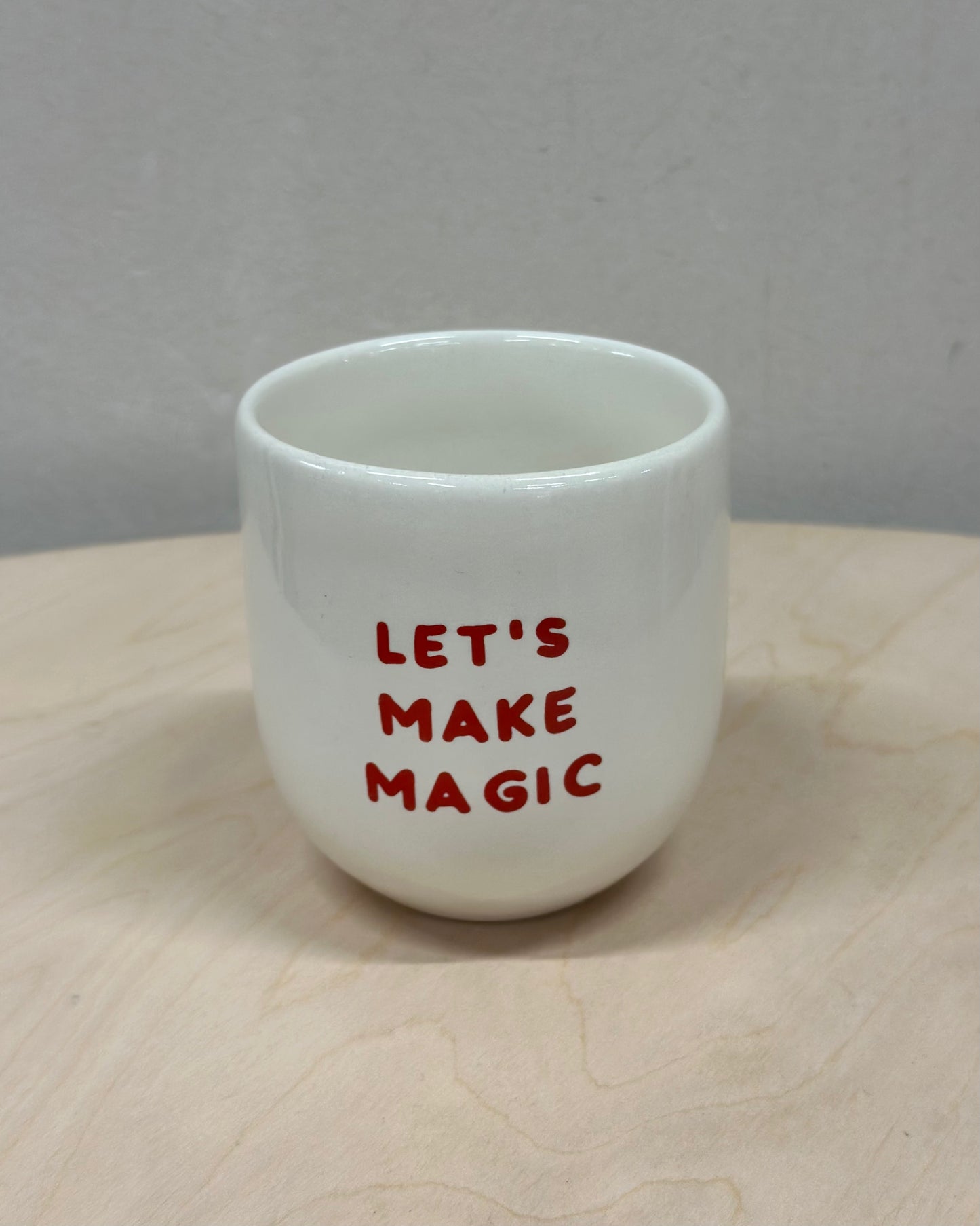 Statement Porzelanbecher "LET'S MAKE MAGIC"
