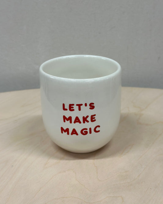 Statement Porzelanbecher "LET'S MAKE MAGIC"
