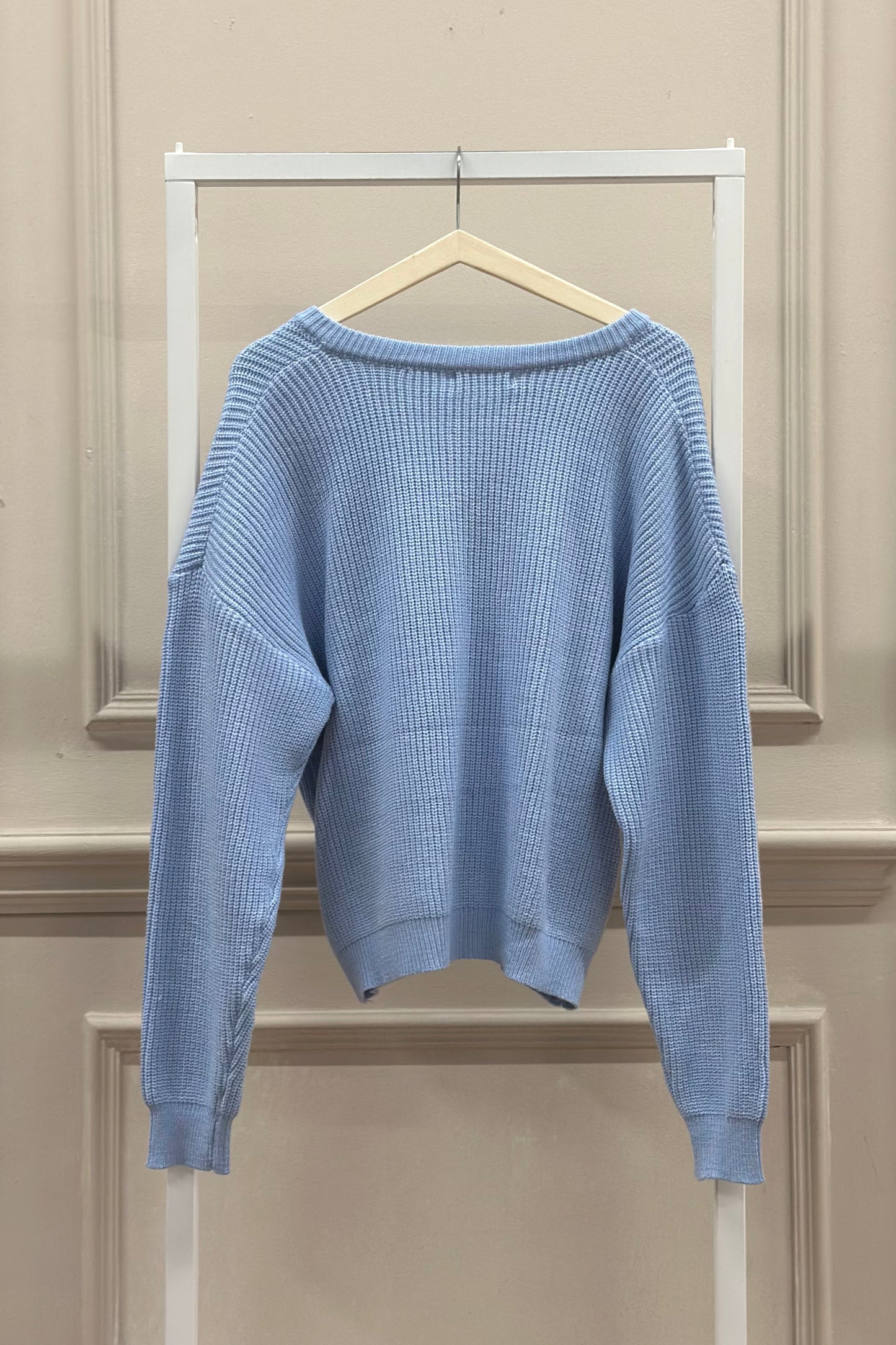 Blauer Cardigan „Self Love Club“