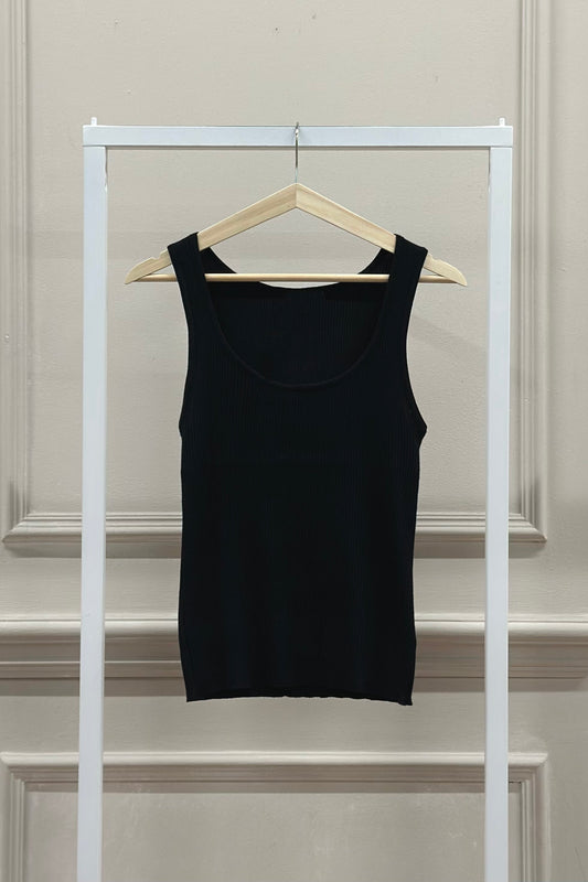 Schwarzes Basic-Top