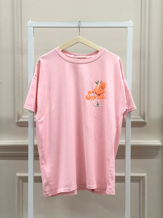 Aperol Spritz Signature Tee in Rosa