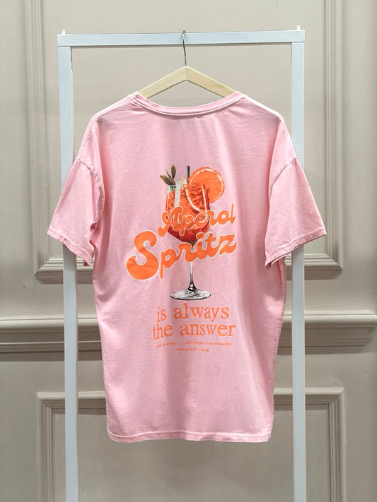 Aperol Spritz Signature Tee in Rosa