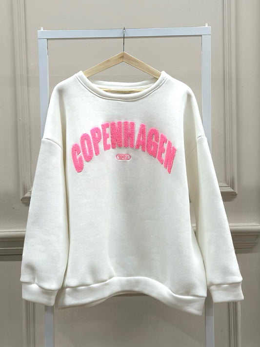 Copenhagen Oversize Sweatshirt in Weiß