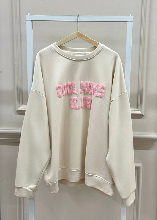 COOL MOMS CLUB Sweatshirt in Beige
