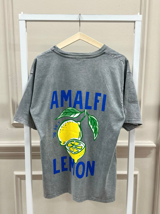 Amalfi Lemon T-Shirt in Grau
