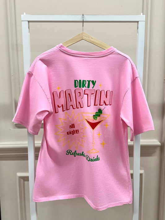 Dirty martini T-Shirt in Pink