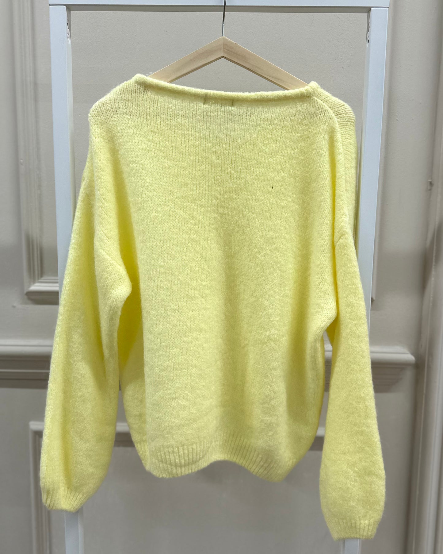 Alpaka Cardigan in Gelb