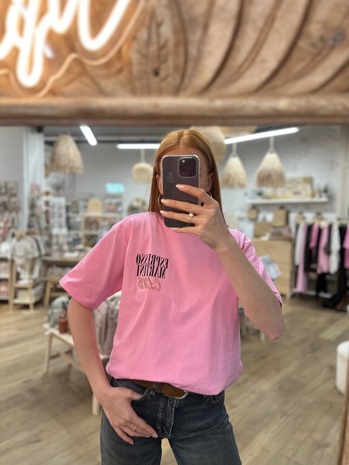 Espresso Martini T-Shirt in Rosa