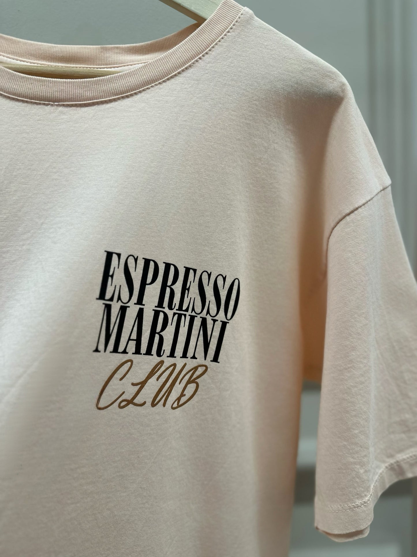 Espresso Martini T-Shirt in Apricot