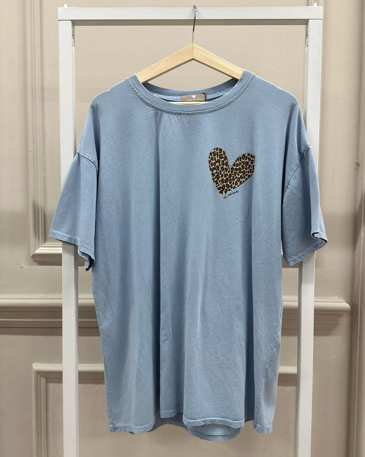 Amour T-Shirt in Blau/Leo