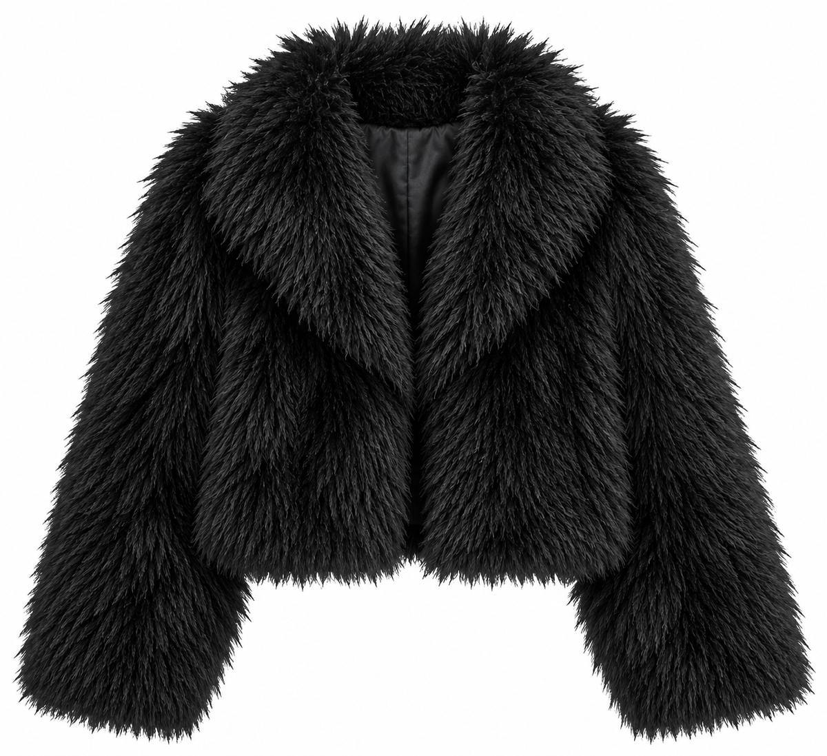FAKE FUR JACKET BLACK