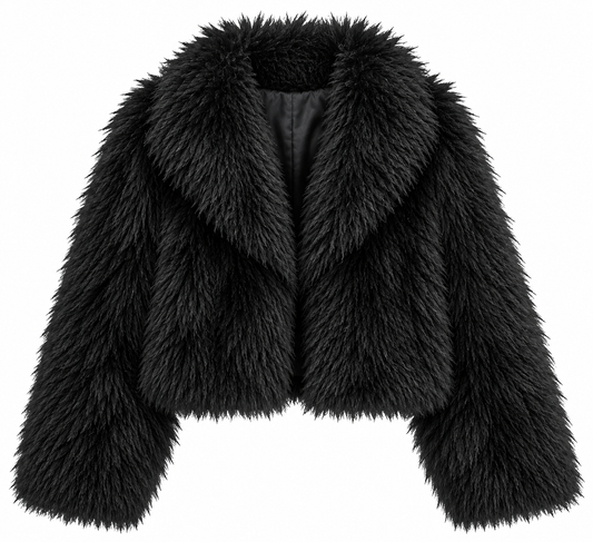 FAKE FUR JACKET BLACK