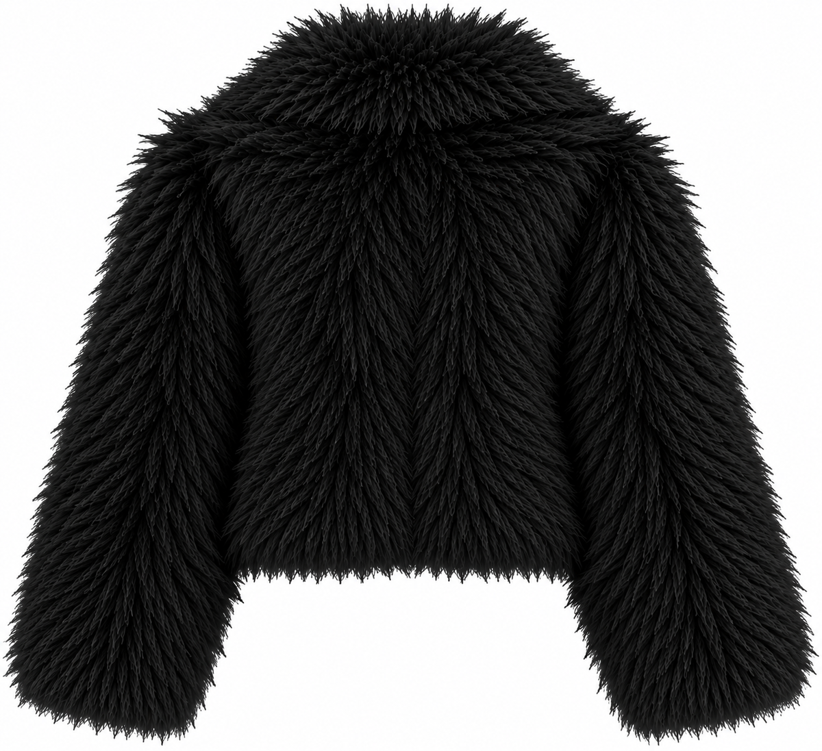 FAKE FUR JACKET BLACK