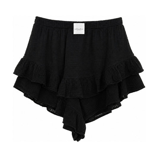 Musselin Skort black