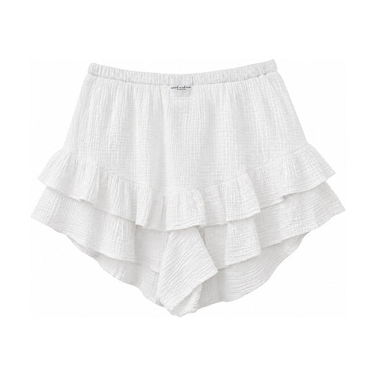 Musselin Skort white